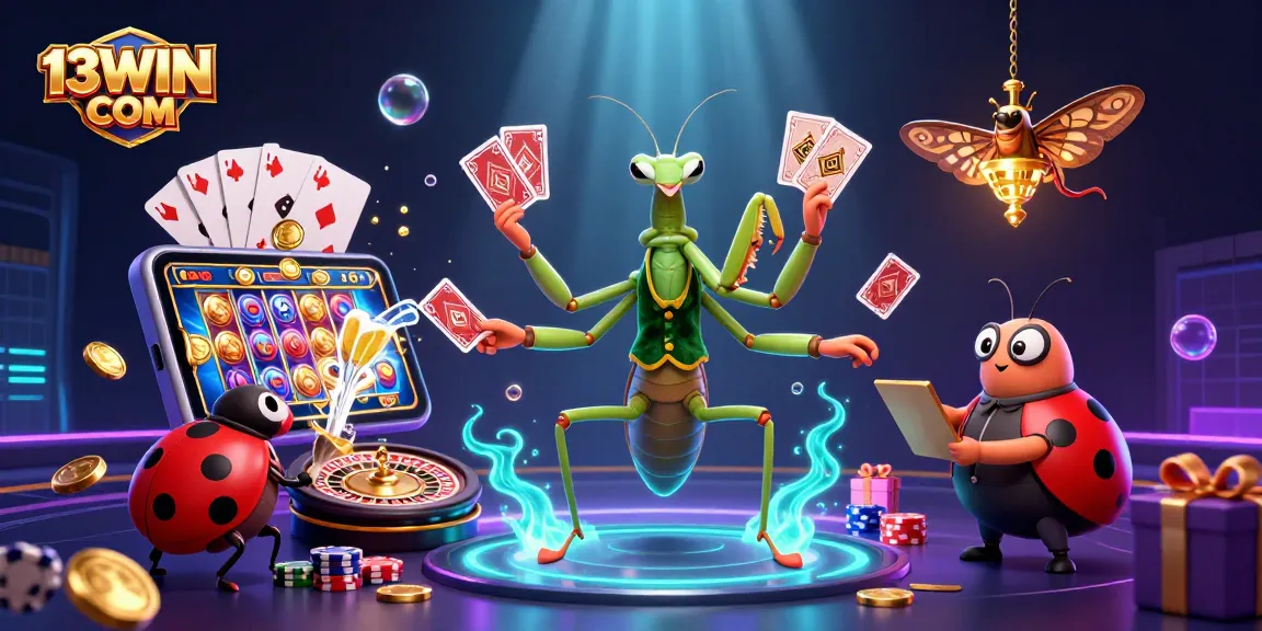 Experience thrilling gameplay at 13WIN COM with exciting slot games and vibrant casino elements.