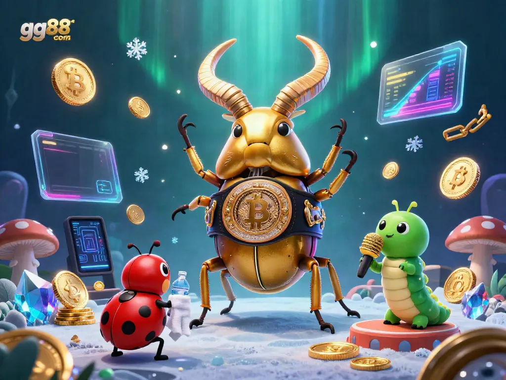 Engage with the vibrant world of gg88 com, showcasing a colorful illustration of a boxing stag beetle and casino elements.