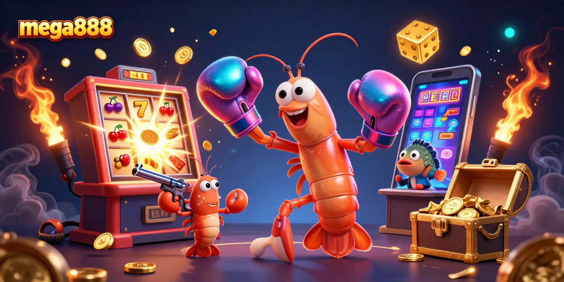 Experience exciting gameplay with mega888 featuring vibrant slot machines, lively characters, and dynamic casino elements.