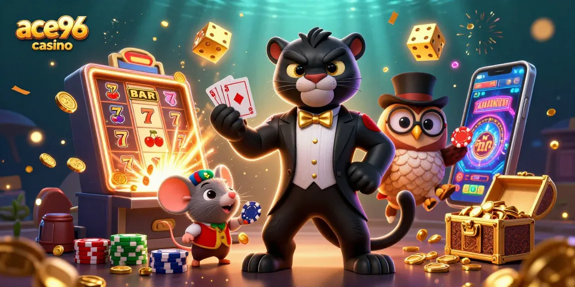 Experience the excitement of ace96 casino with a stylish panther dealer and rich game elements.
